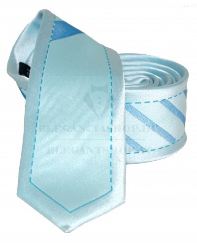 Goldenland slim nyakkendő - Menta mintás