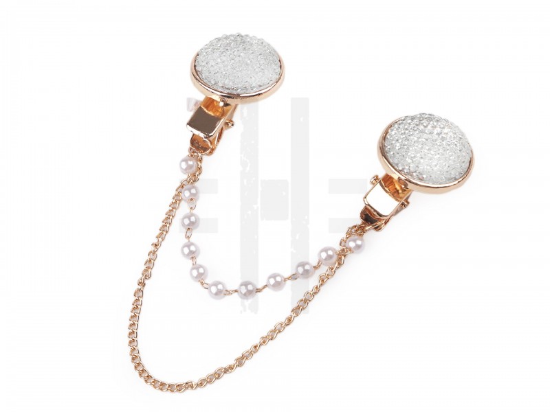 Csat sárkány csiszolt kövekkel és gyöngyökkel