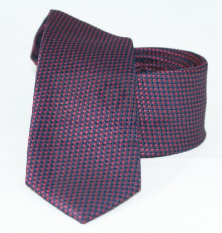 Goldenland slim nyakkendő - Lila aprómintás