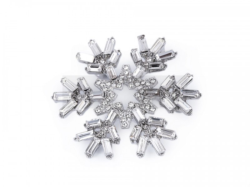 Bross hópehely csiszolt gyöngyökkel