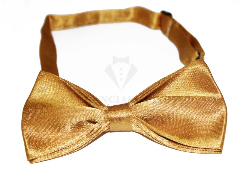 Zsorzsett szatén csokornyakkendő - Óarany