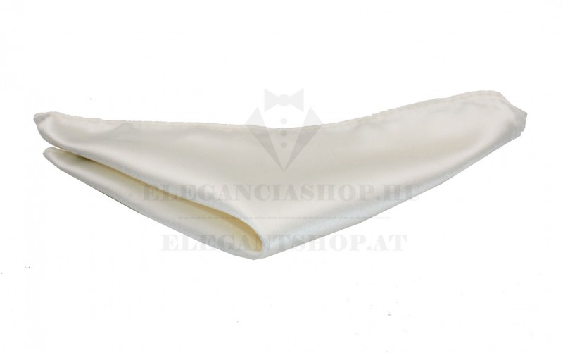 NM szatén díszzsebkendő - Ecru