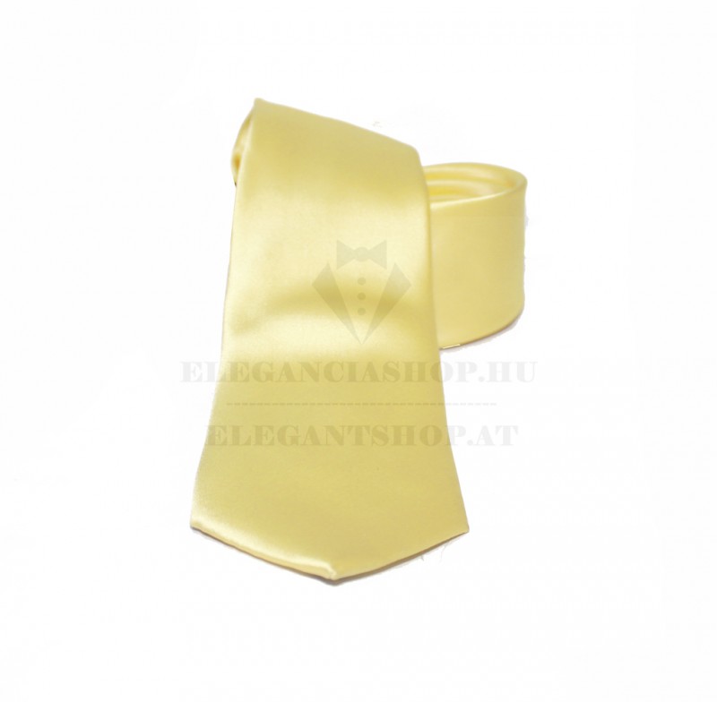 NM szatén nyakkendő - Halványsárga