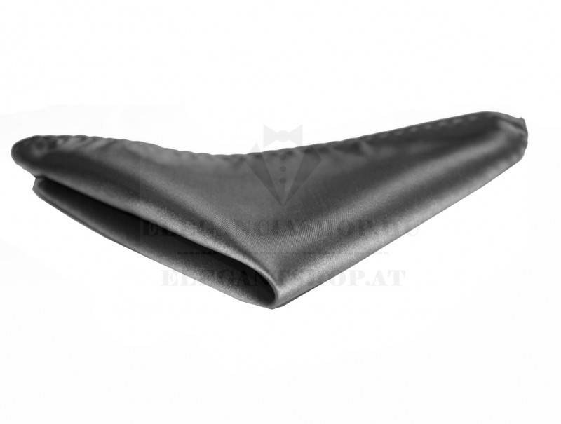 NM szatén díszzsebkendő - Grafit