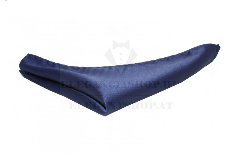 NM szatén díszzsebkendő - Sötétkék