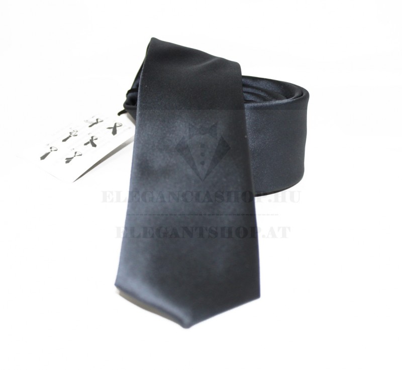 NM slim szatén nyakkendő - Grafit