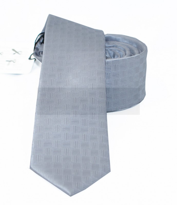 NM slim szövött nyakkendő - Világosszürke