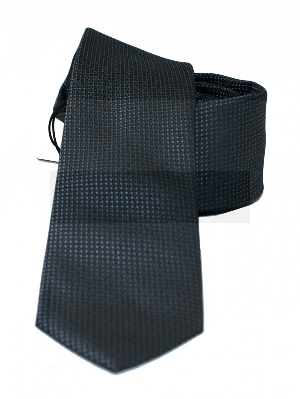 NM slim szövött nyakkendő - Fekete
