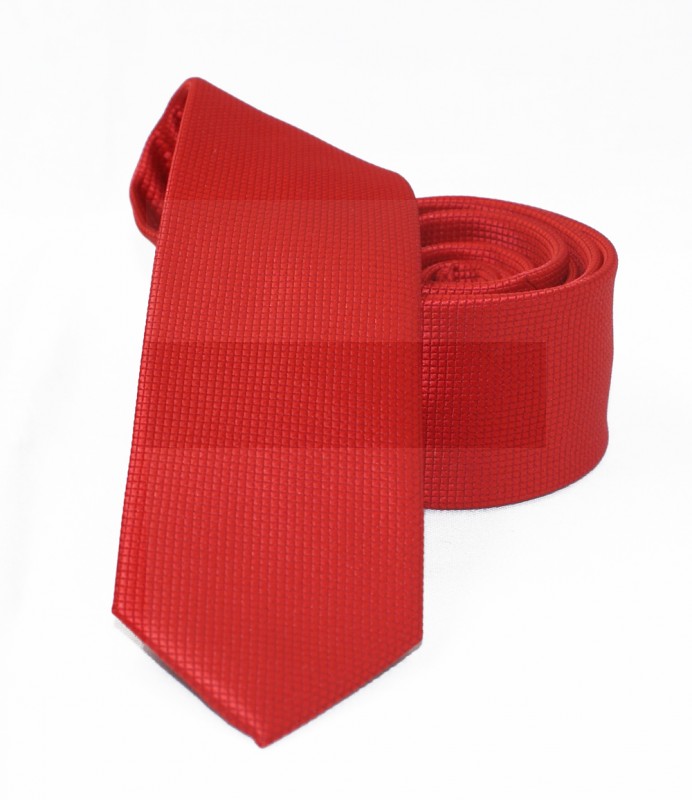 NM slim szövött nyakkendő - Piros
