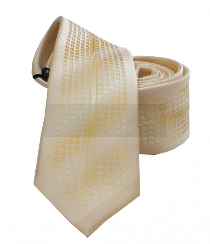 NM slim nyakkendő - Vanilia mintás