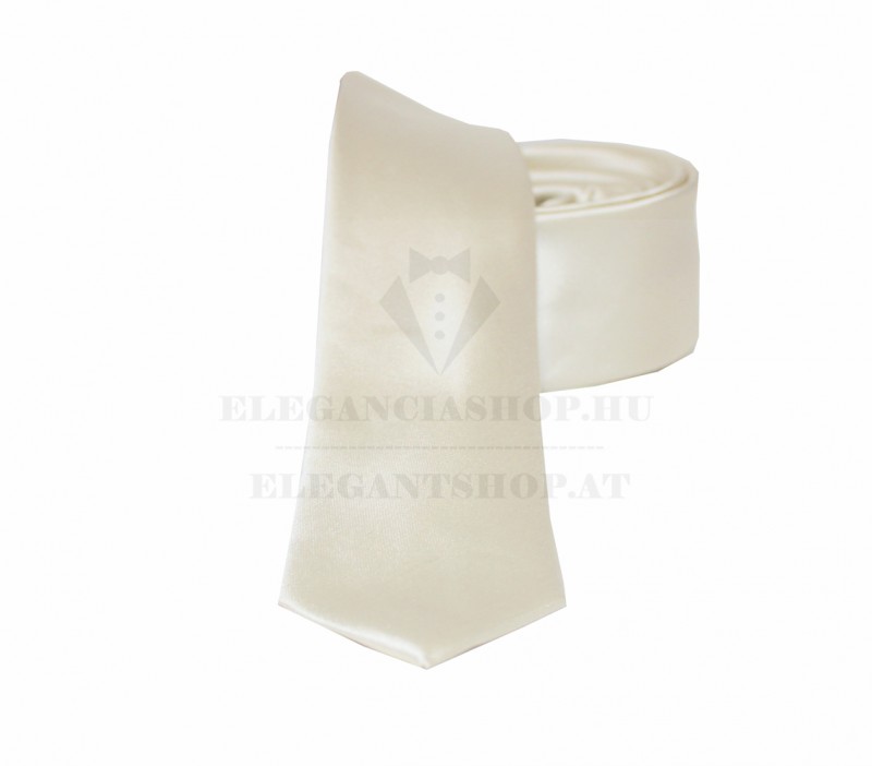 NM slim szatén nyakkendő - Ecru