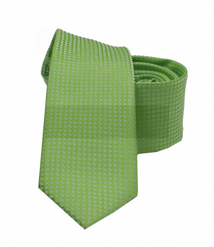NM slim nyakkendő - Almazöld szövött