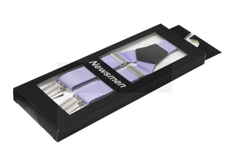 NM Díszdobozos unisex nadrágtartó - Halványlila