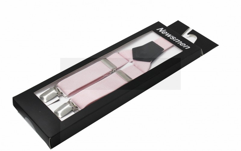 NM Díszdobozos unisex nadrágtartó - Rózsaszín