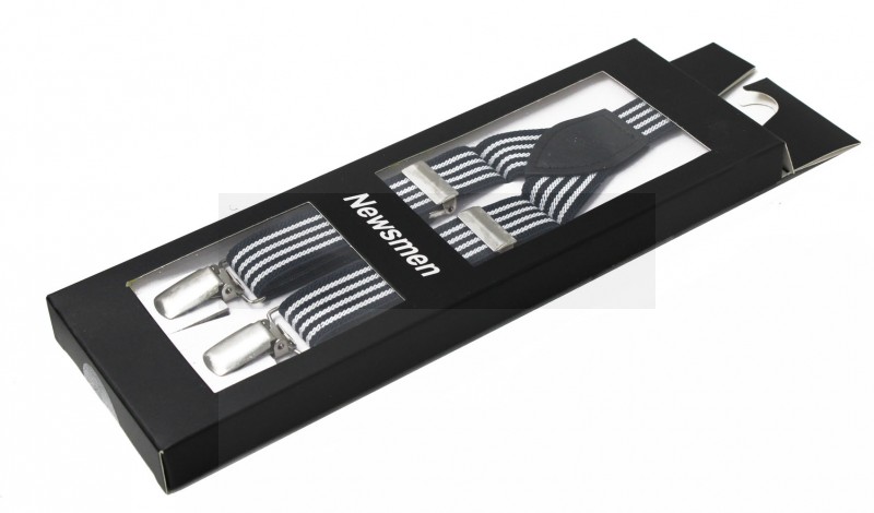 NM Díszdobozos unisex nadrágtartó - Szürke