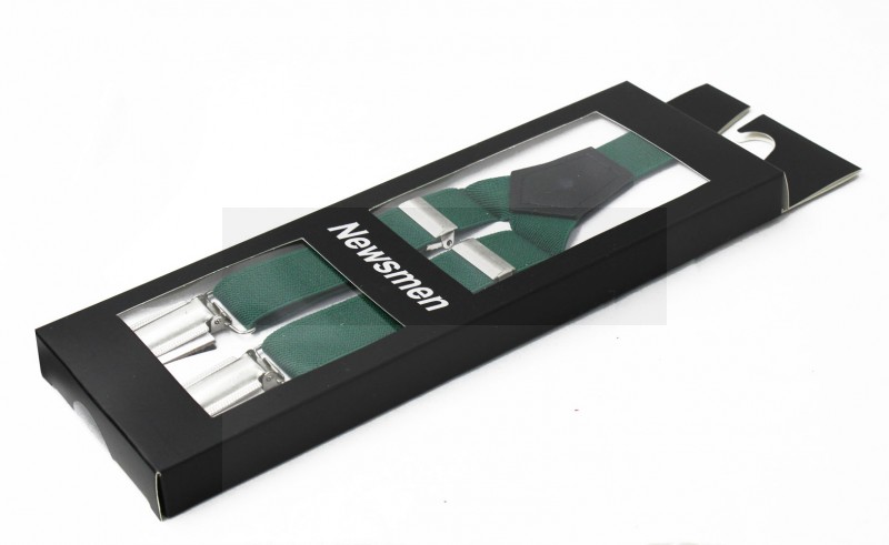 NM Díszdobozos unisex nadrágtartó - Sötétzöld