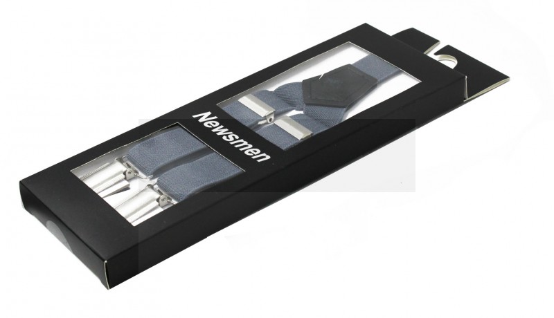 NM Díszdobozos unisex nadrágtartó - Szürke