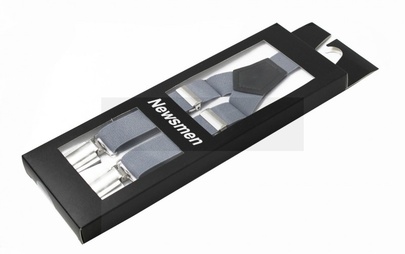 NM Díszdobozos unisex nadrágtartó - Szürke