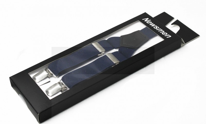 NM Díszdobozos unisex nadrágtartó - Sötétkék