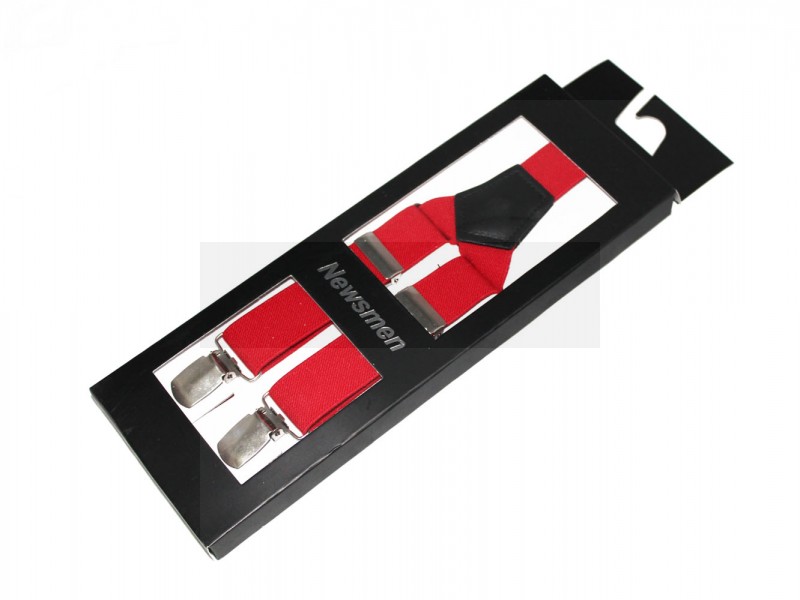 NM Díszdobozos unisex nadrágtartó - Piros