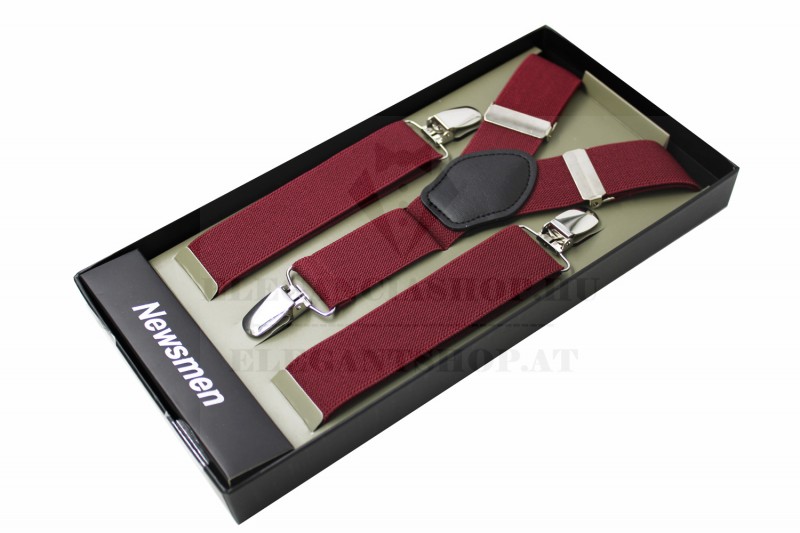 Férfi nadrágtartó - Meggybordó