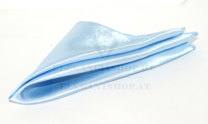 Vento szatén díszzsebkendő - Világoskék