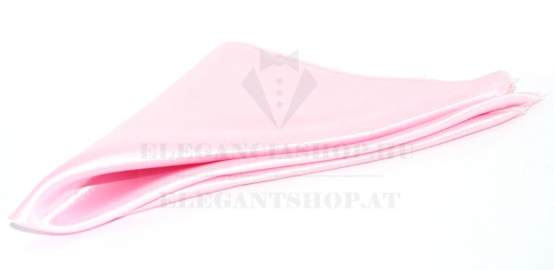 Vento szatén díszzsebkendő - Halványrózsaszín