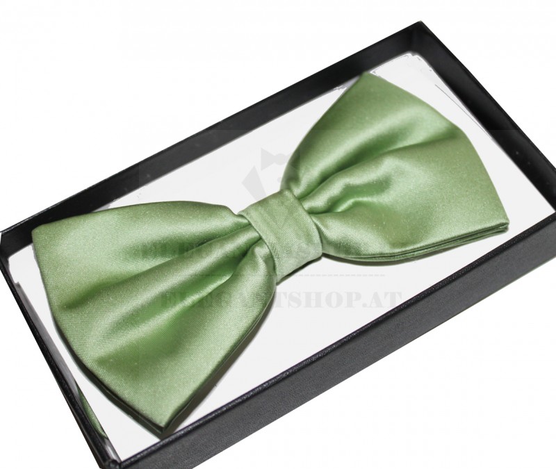 Díszdobozos szatén csokornyakkendő - Világoszöld