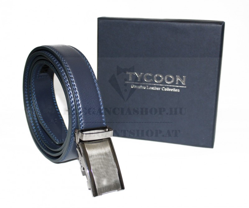 Tycoon férfi bőr öv - Sötétkék