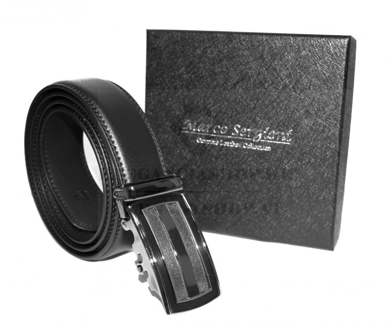 Marco Sergioni férfi bőr öv - Fekete