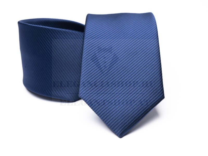 Prémium selyem nyakkendő - Sötétkék