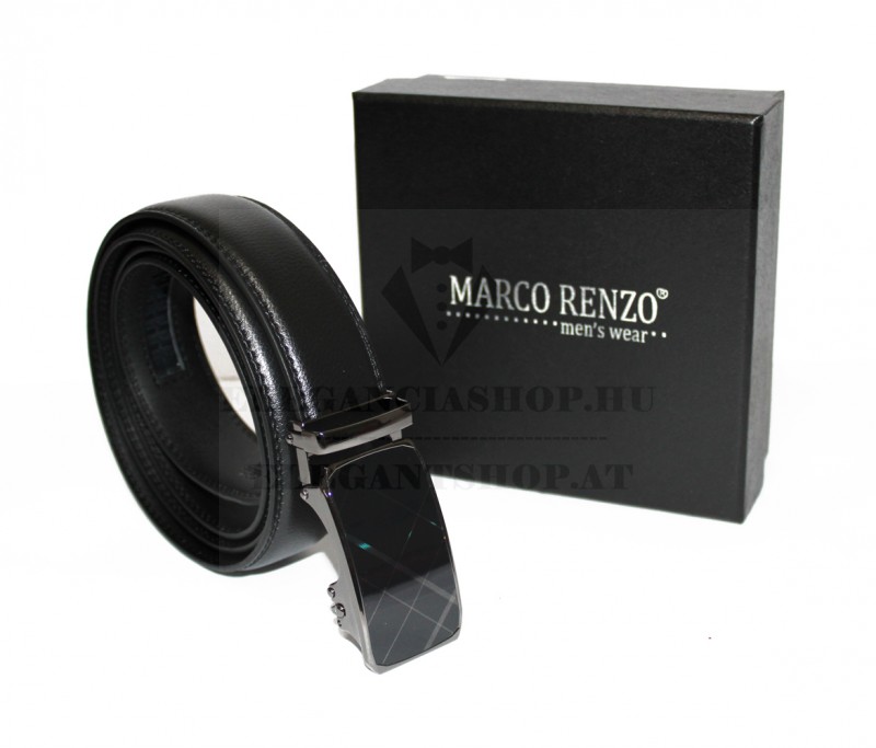 Marco Sergioni férfi bőr öv - Fekete