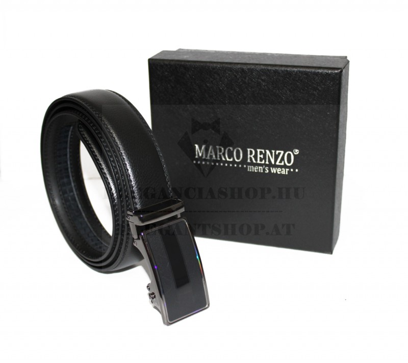 Marco Sergioni férfi bőr öv - Fekete