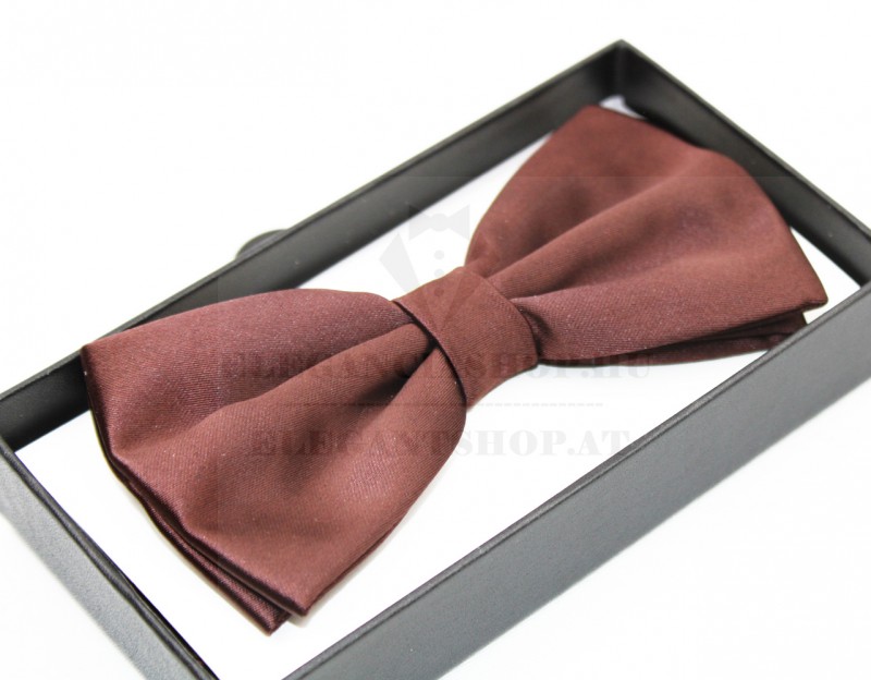 NM Díszdobozos szatén csokornyakkendő - Csokoládébarna