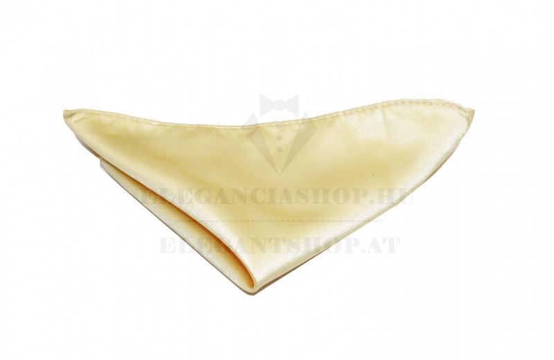 NM szatén díszzsebkendő - Világosarany