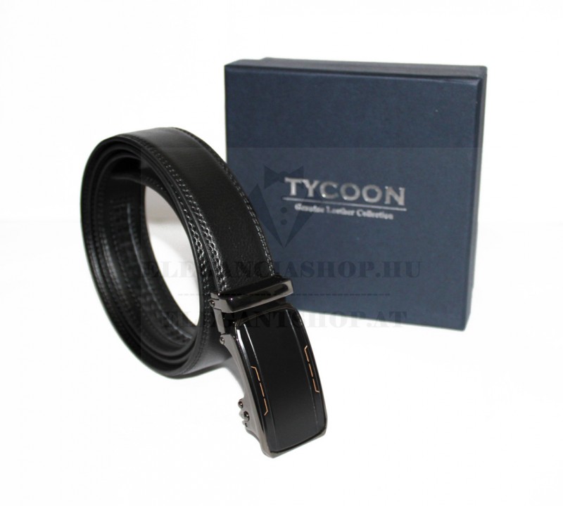 Marco Sergioni extra hosszú férfi bőr öv - Fekete