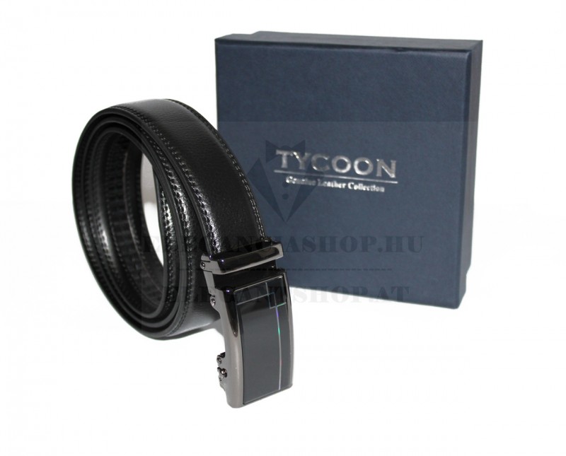Marco Sergioni extra hosszú férfi bőr öv - Fekete
