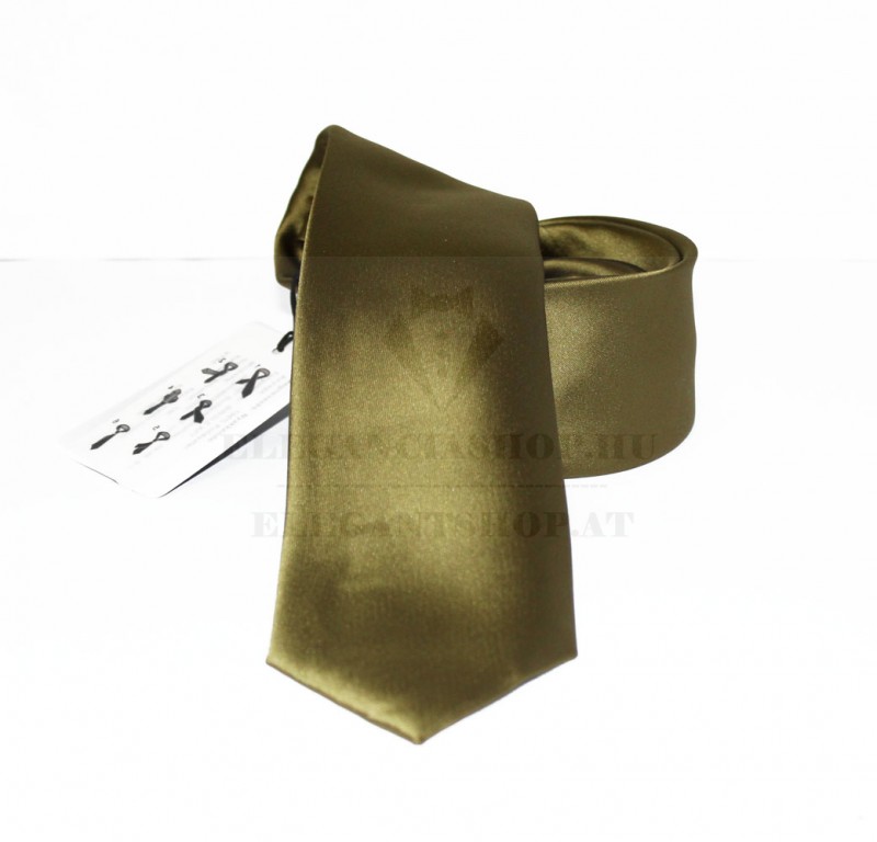 NM szatén nyakkendő - Mohazöld