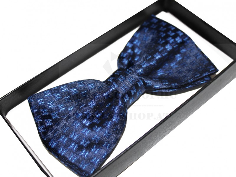 NM Díszdobozos csokornyakkendő - Kék mintás