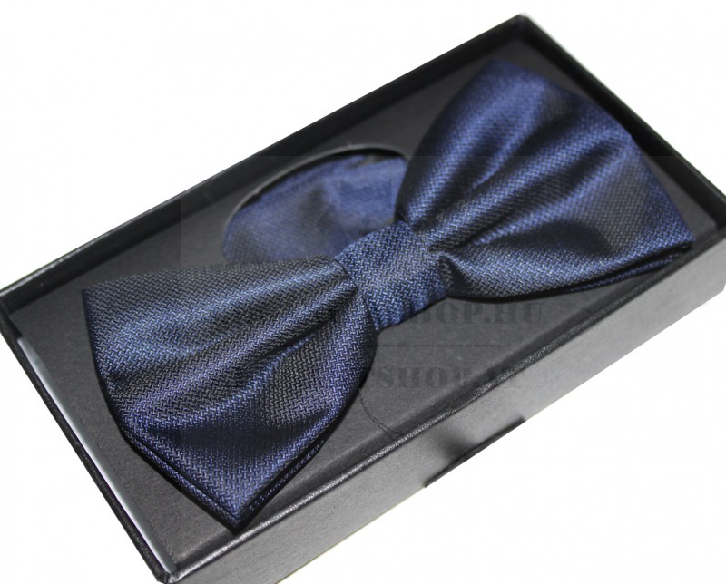 NM Díszdobozos mintás csokornyakkendő szett - Kék mintás