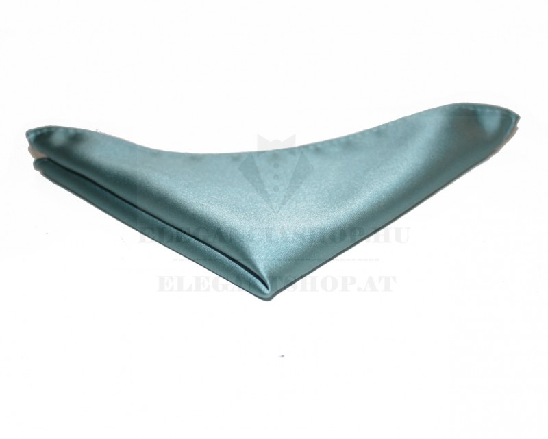 NM szatén díszzsebkendő - Kékesszürke