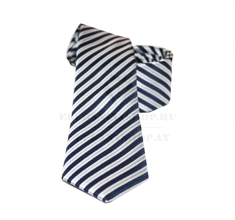 Goldenland slim nyakkendő - Sötétkék csíkos
