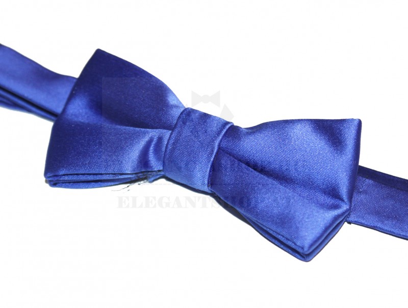 NM Gyerek szatén csokornyakkendő - Királykék