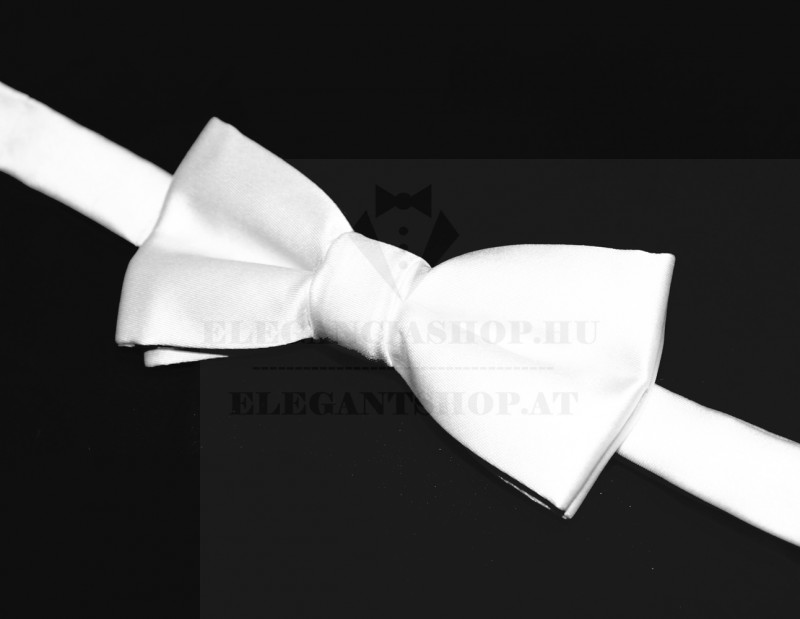 NM Gyerek szatén csokornyakkendő - Fehér