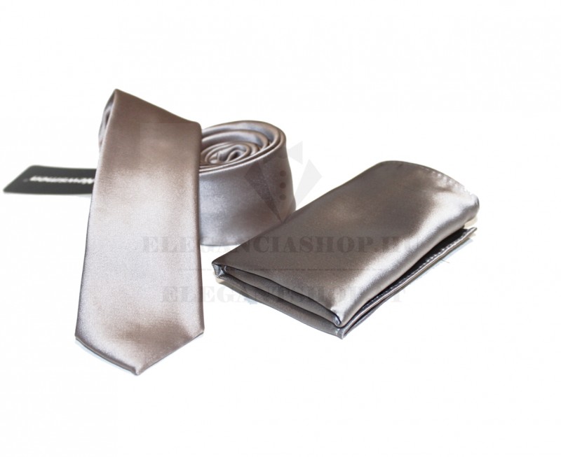 NM Slim szatén szett - Aranyszürke