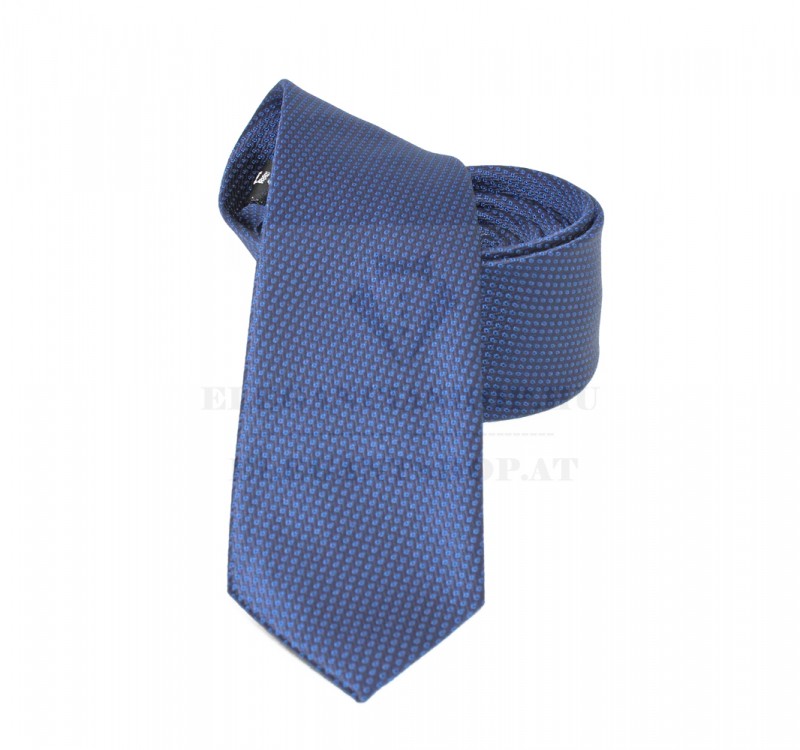 NM slim szövött nyakkendő - Kék aprómintás