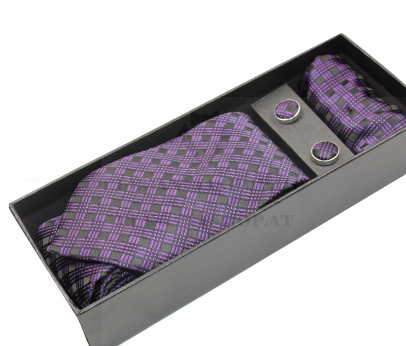 Goldenland slim nyakkendő - Kék-sárga mintás