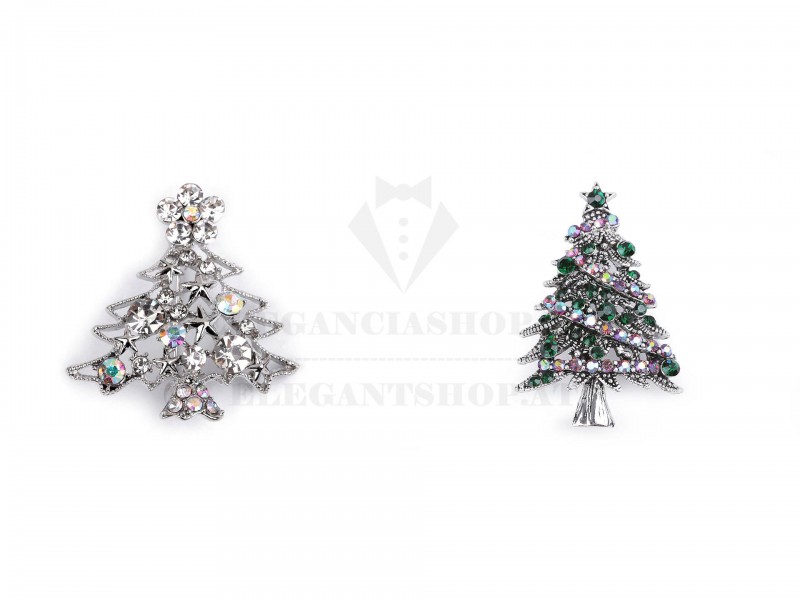 Bross karácsonyfa kövekkel