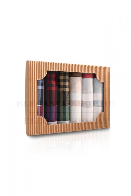 Ajándék zsebkendő szett - 6 db/csomag