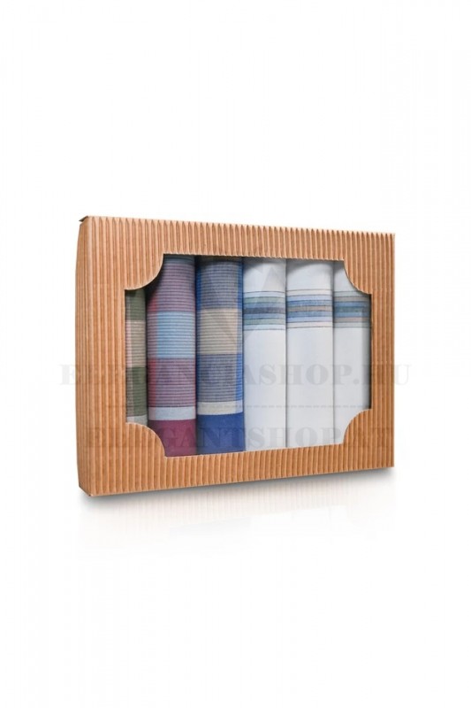 Ajándék zsebkendő szett - 6 db/csomag